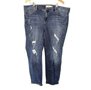 Torrid Denim Ripped Jeans Boyfriend Style Jeans Size 24